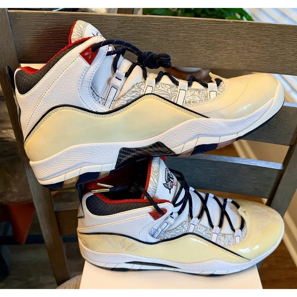 Jordan Gold Promo Sample Tag USA 2008 Olympics Basketball Men's Size 12.5